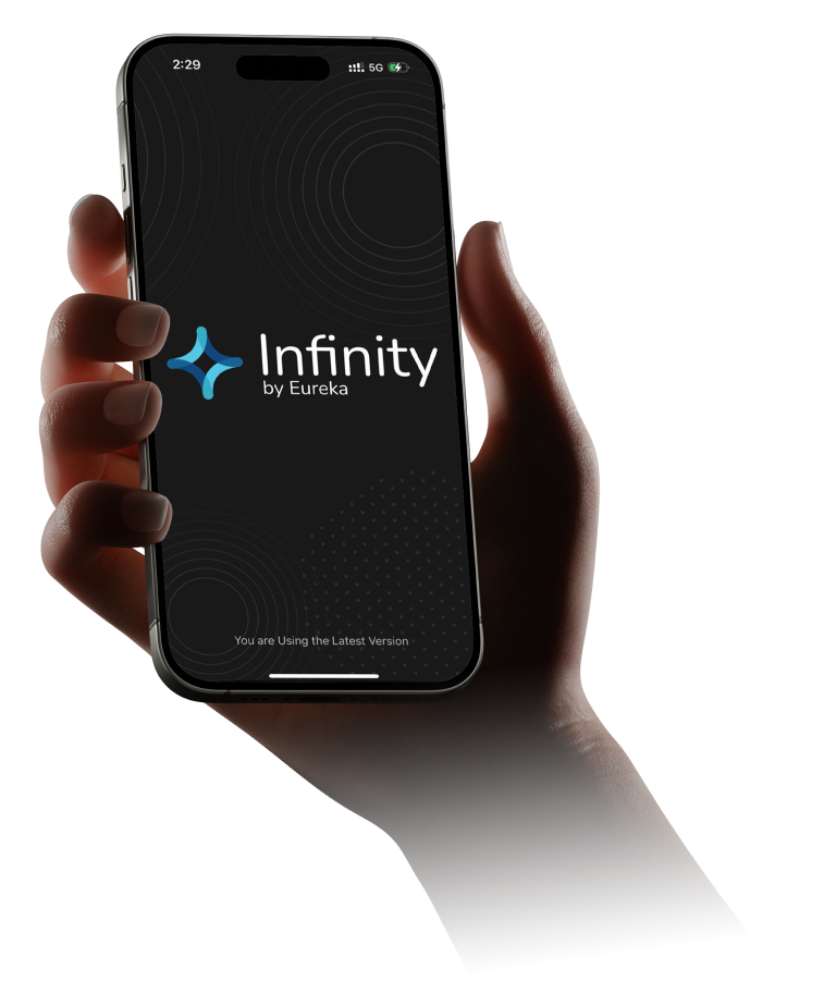 Infinity app on phone